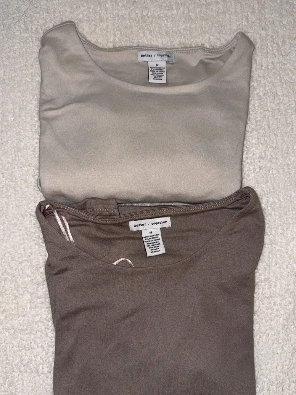 Women's Scoop-Neck Tank Top Set in Cream and Brown